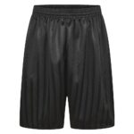 Black Shadow Stripe Shorts