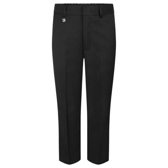 Waist Adjuster Boys Trousers - Black