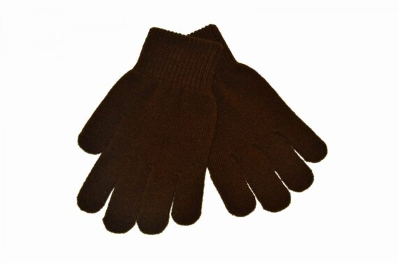 Plain Brown Unisex Gloves (One Size)