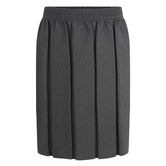 Grey Boxpleat Skirt