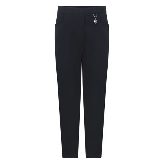 Girls' Heart Trousers - Black