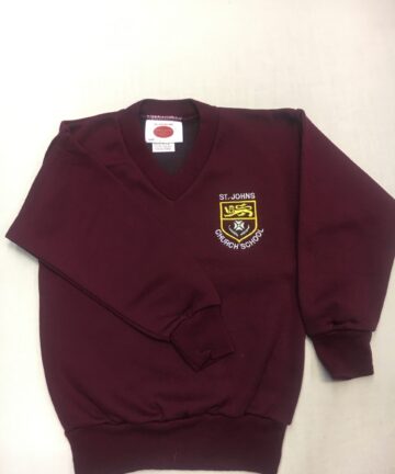 St John's  Maroon V Neck Sweatshirt