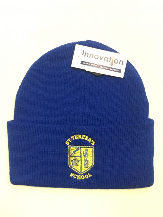 St Teresa's School Royal Blue Beanie Hat