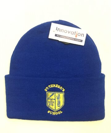St Teresa's School Royal Blue Beanie Hat