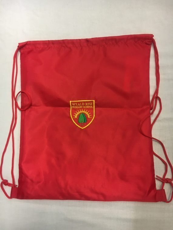 Weald Rise School Red PE Shoe Bag