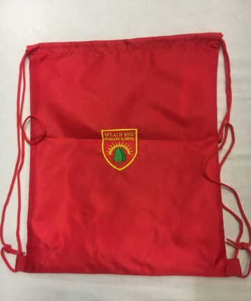 Weald Rise School Red PE Shoe Bag