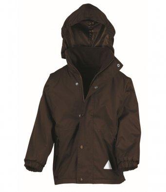 brown jacket reversible