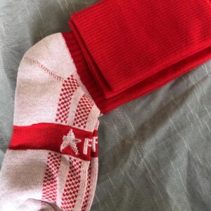 Red Cotton PE socks