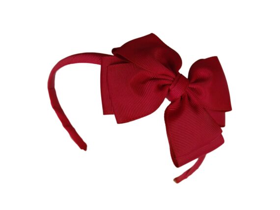 Maroon Headband with Bow