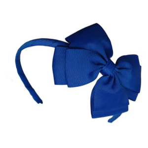 ROYAL BLUE HEADBAND WITH BOW