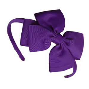 PURPLE HEADBAND WITH BOW