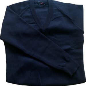 PLAIN BLACK COTTON KNIT JUMPER