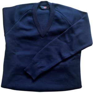 PLAIN NAVY COTTON KNIT JUMPER